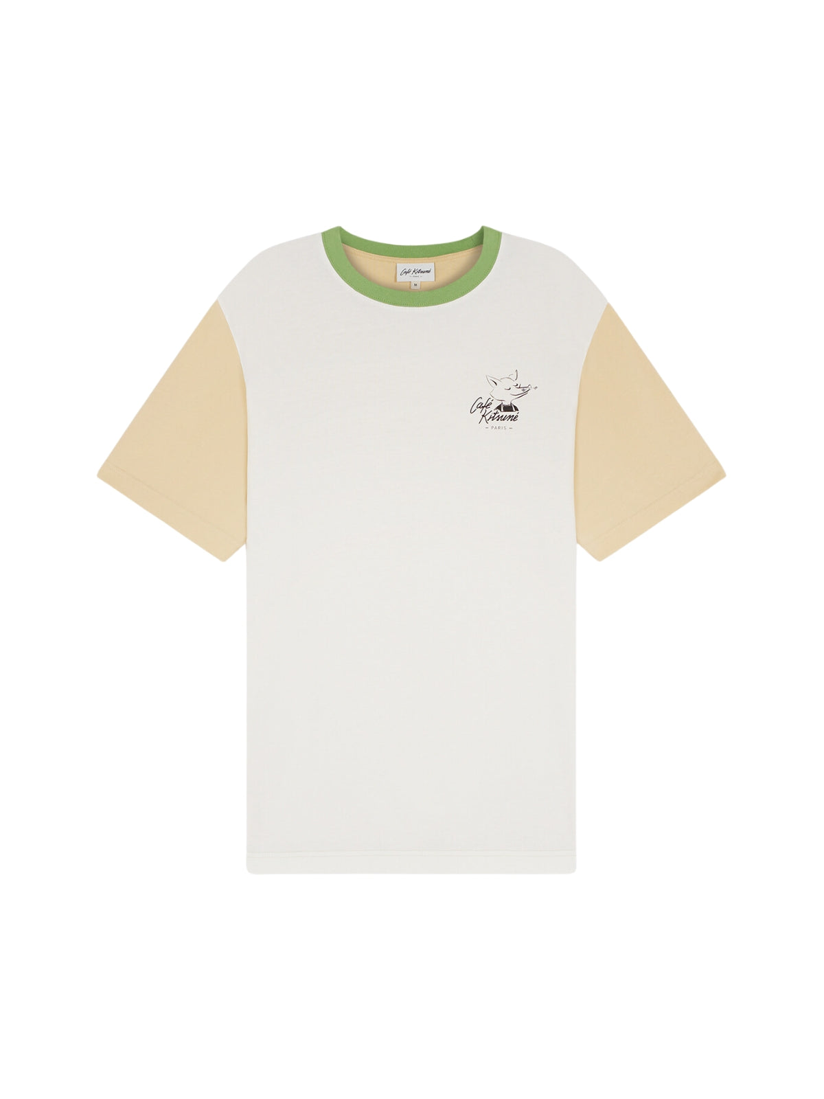 Cafe Kitsune T-Shirt Colour Block Tapioca - AL Capone Premium