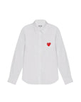 Comme Des Garcons Shirt Heart White-AL Capone Premium