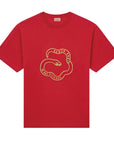 Kenzo T-Shirt Snake Gold-Red