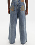 Billionaire Boys Club Astro Wide Leg Denim Pants Blue
