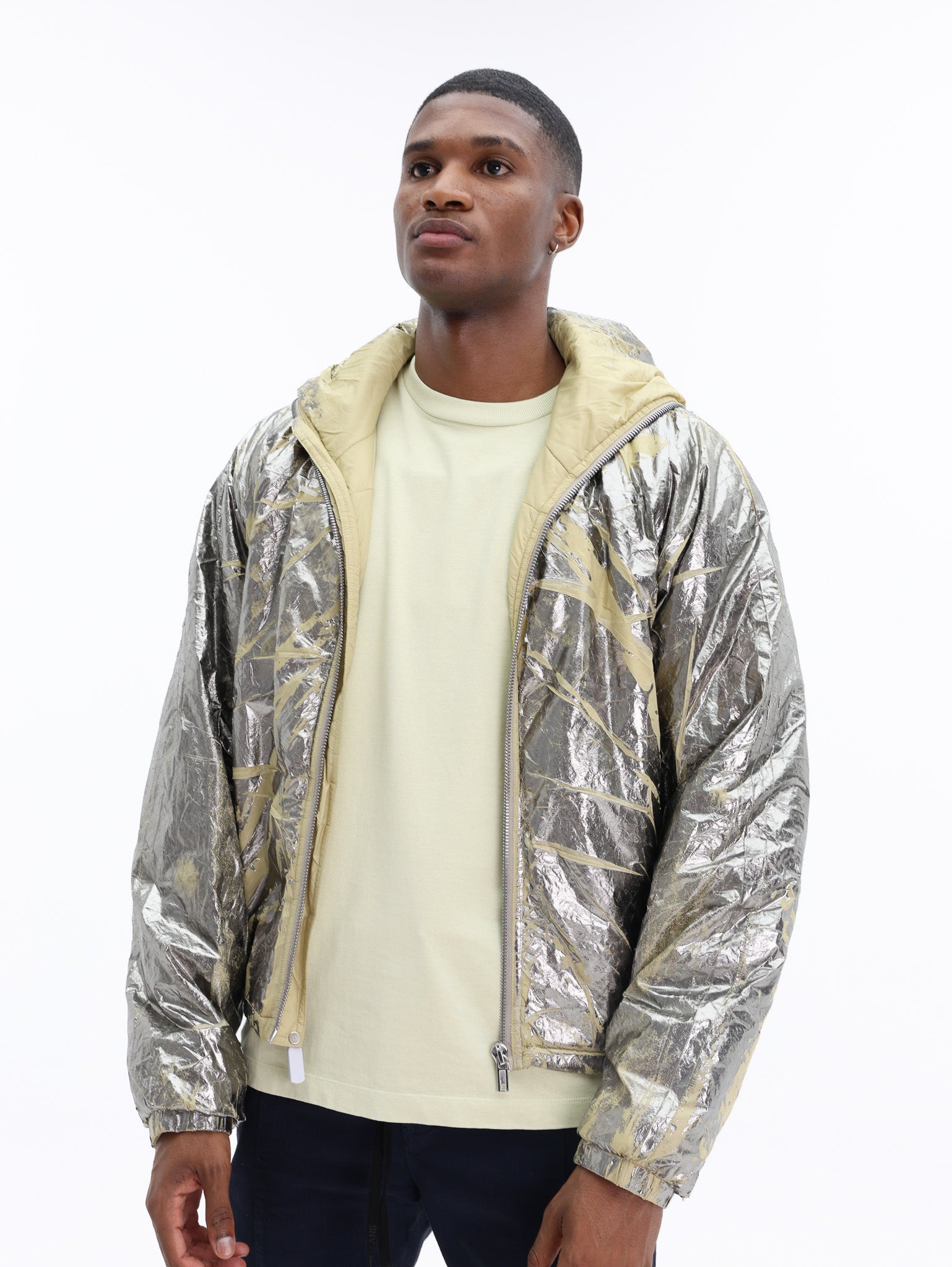Rick Owens Jacket Woven Padded Palladium - AL Capone Premium