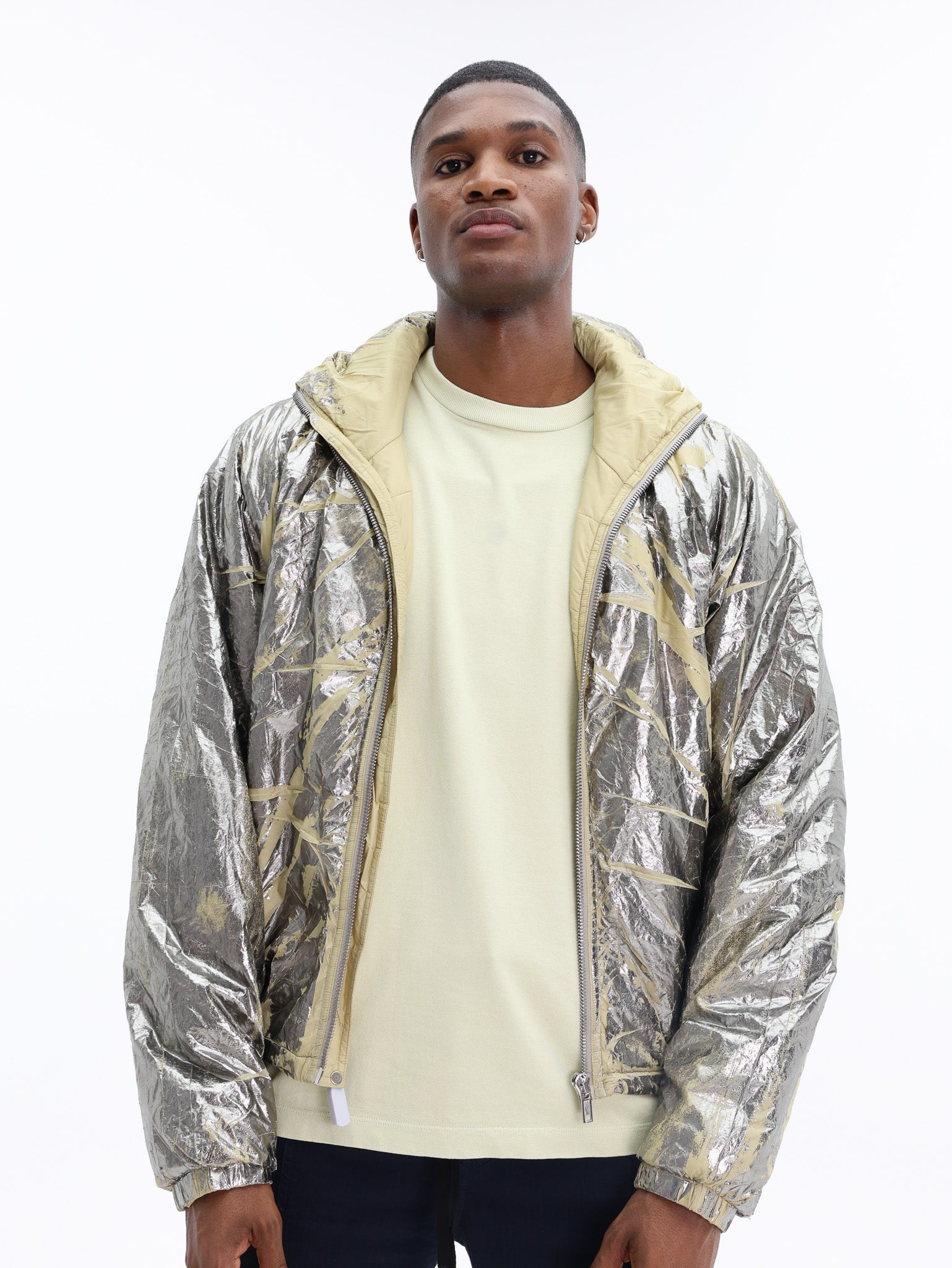 Rick Owens Jacket Woven Padded Palladium - AL Capone Premium