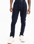 Iceberg Elasticated Woven Pant Navy