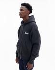 Kenzo Zip Up Hoodie Boxy Black