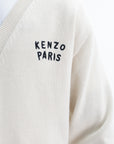 Kenzo Cardigan Boke Heart Ecru