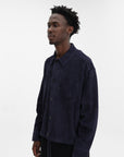 Ami Shirt Suede Overshirt Black