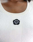 Kenzo Top Logo White