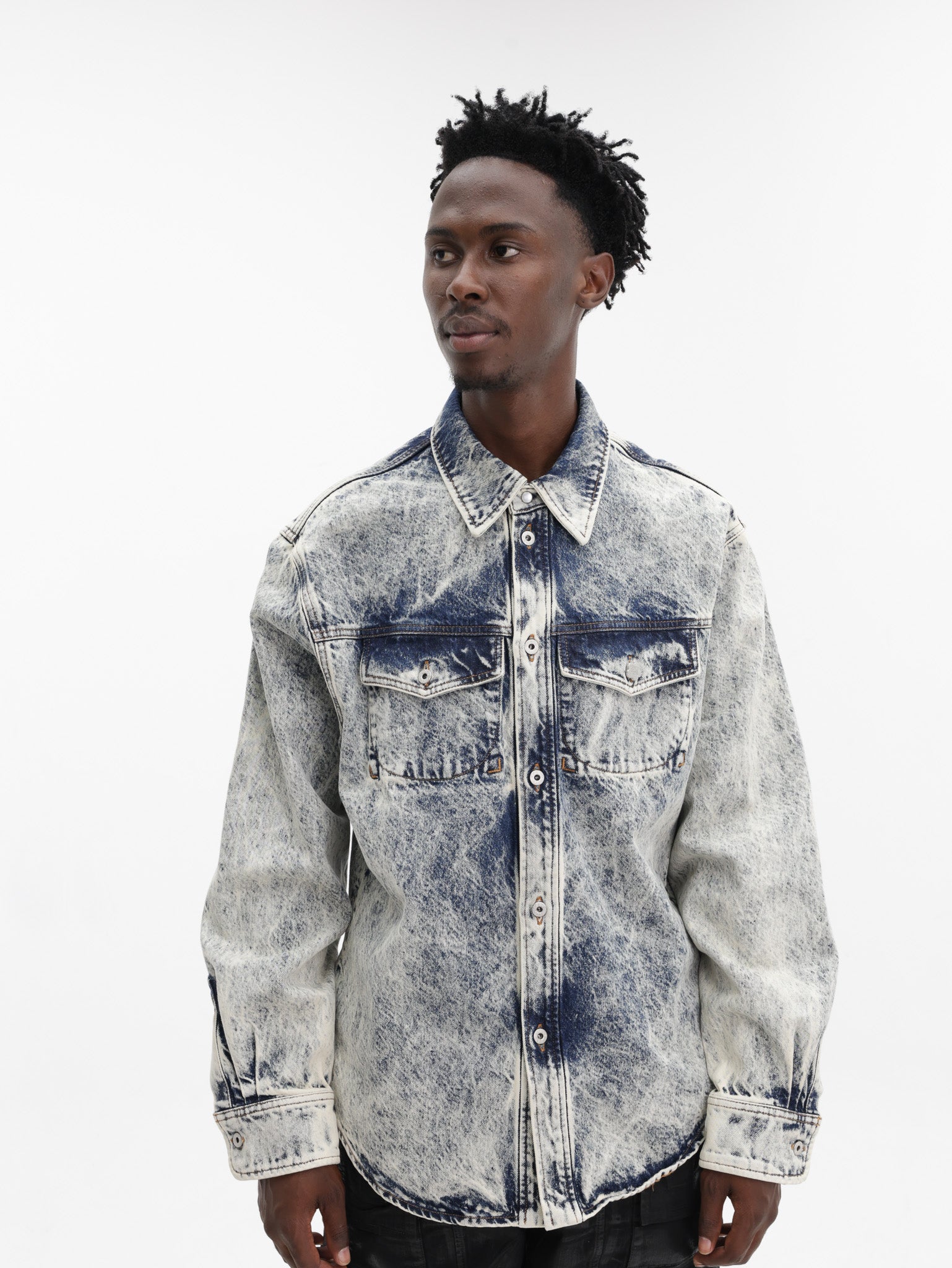 K*M様 FRENCH CHINA JACKET-10 OZ DENIM Kenzo Jacket Trucker Denim Blue – AL Capone Premium