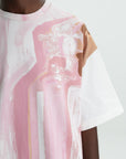 Jil Sander T-Shirt Seasonal Print Pink-White