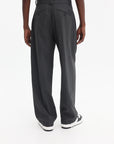 Kenzo Weave Pants Straight Tailored Wool Jacquard Taupe-AL Capone Premium