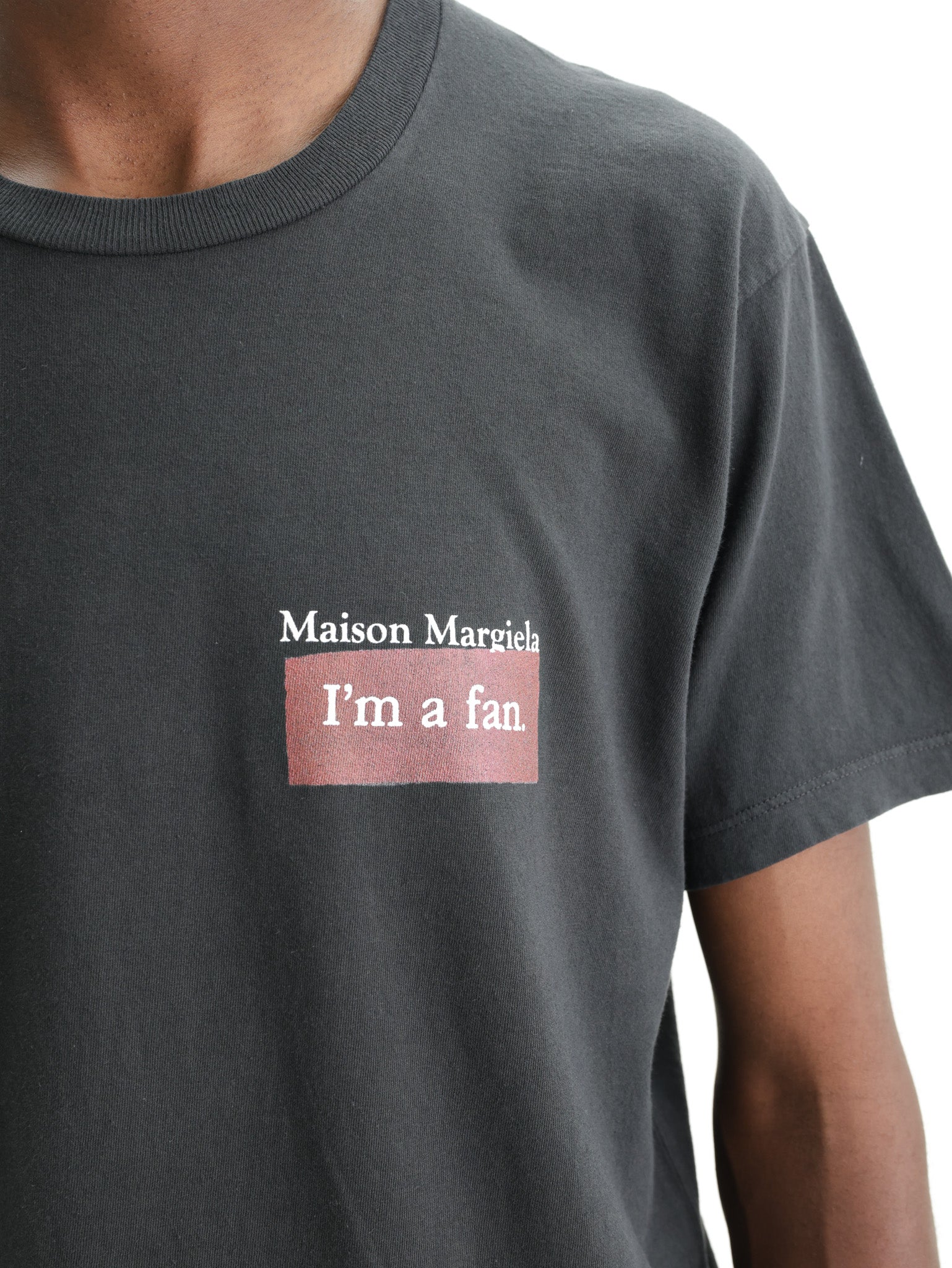 Maison Margiela I Am A Fan T-Shirt Black - AL Capone Premium