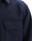 Kenzo Overshirt Woven Wool Navy