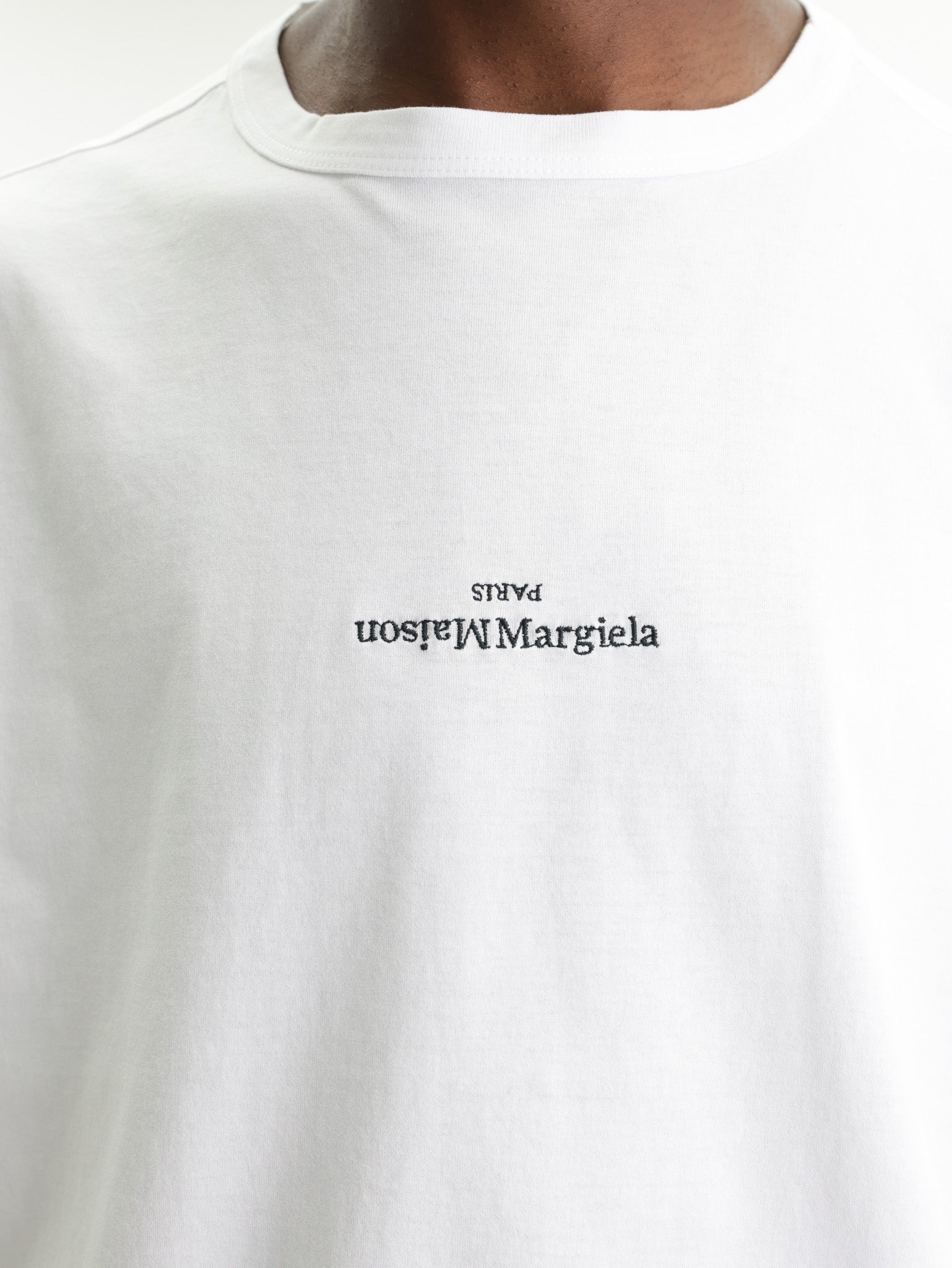 Maison Margiela Distorted Logo T-Shirt White - AL Capone Premium