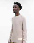 Ami Sweater Bottom Logo Off-White