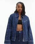 Kenzo Jacket Denim Med Blue Stone