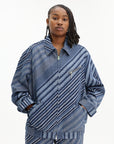 Kenzo Jacket Stripes Denim Rinse Blue