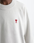 Ami Sweater Logo Chalk