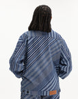 Kenzo Jacket Stripes Denim Rinse Blue