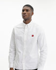 Kenzo Shirt Ls Woven Cotton White