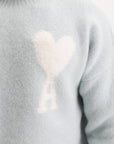 Ami Turtleneck Logo Powder Blue