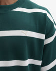 Puma T-Shirt Select Essentials Waffle Green-White