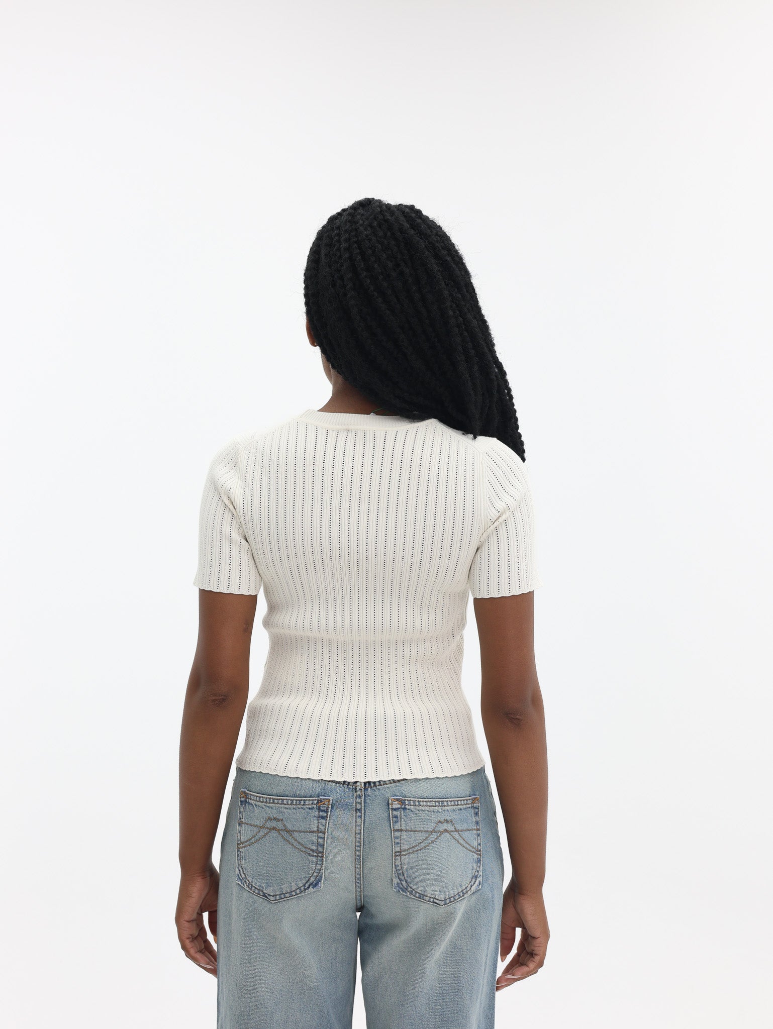 Kenzo Top Knitted SS Off White-AL Capone Premium
