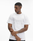 Billionaire Boys Club Rhinestone Straight Logo T-Shirt White