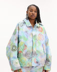 Kenzo Jacket Allover Print Light Blue