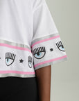 Chiara Ferragni Sweater Ladies Bottom Eyes White