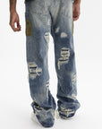 Who Decides War Jeans Side Patch Relaxation Denim Denim