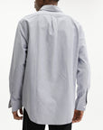 Maison Kitsune Shirt Contour Fox Head Skate Navy