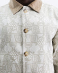 Drole De Monsieur Jacket Allover Print Ecru