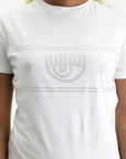 Chiara Ferragni Crew Eyelike Logo White