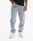 Ice-cream Jeans Crystal Dog Denim Light Wash