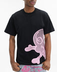 Ice-cream T-Shirt Pink Mesh Ic Logo Black