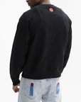Ice-cream Sweater Glitter Running Dog Black