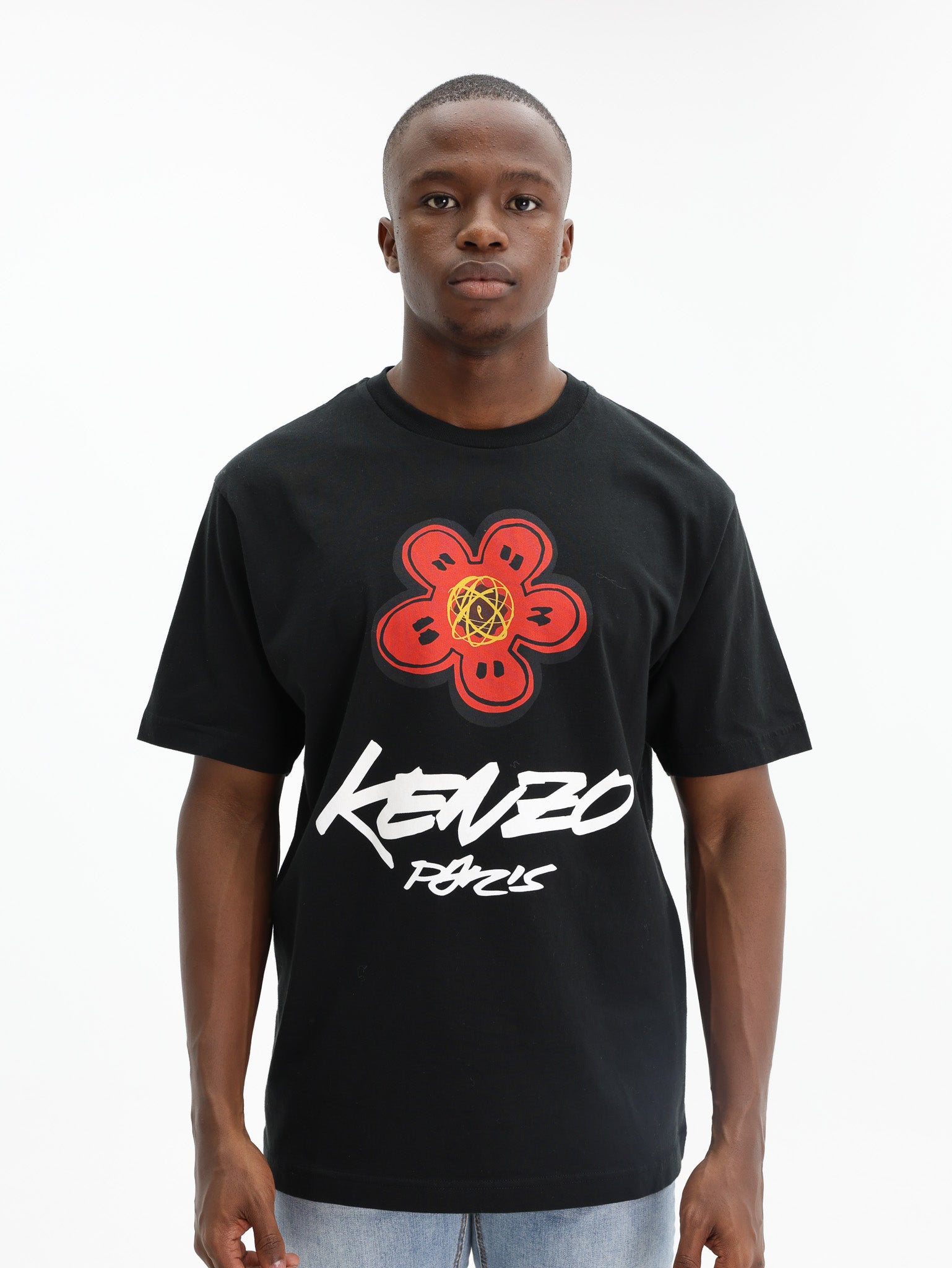 Kenzo T-Shirt Boke Flower Logo Black - AL Capone Premium