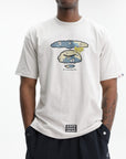Aape T-Shirt Graphic Print Grey-Yellow