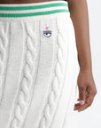 Chiara Ferragni Skirt Logo White