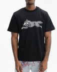 Ice-cream T-Shirt Running Dog Logo Black