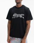 Ice-cream T-Shirt Running Dog Logo Black