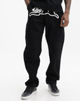 Ice-Cream Cargo Pants Running Dog Black