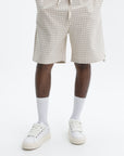Drole De Monsieur Shorts Checkered Beige