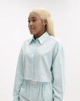 Chiara Ferragni Jacket Track Crop Aqua