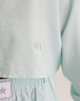 Chiara Ferragni Jacket Track Crop Aqua