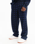 Kenzo Pants Checkered Blue-Black