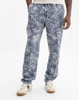 Etro Pants Jogger Blue-Off White