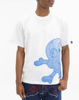 Ice-cream T-Shirt Blue Mesh Ic Logo White