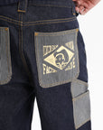 Ice-cream Shorts Hickory Panel Denim Indigo