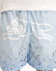 Ice-cream Shorts White Dog Logo Print Blue